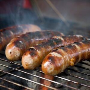 Bratwurst grilling