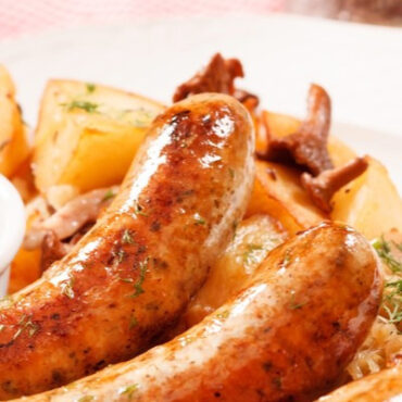 Hermann wurst Haus Caramelized Pear & Gorgonzola Bratwurst